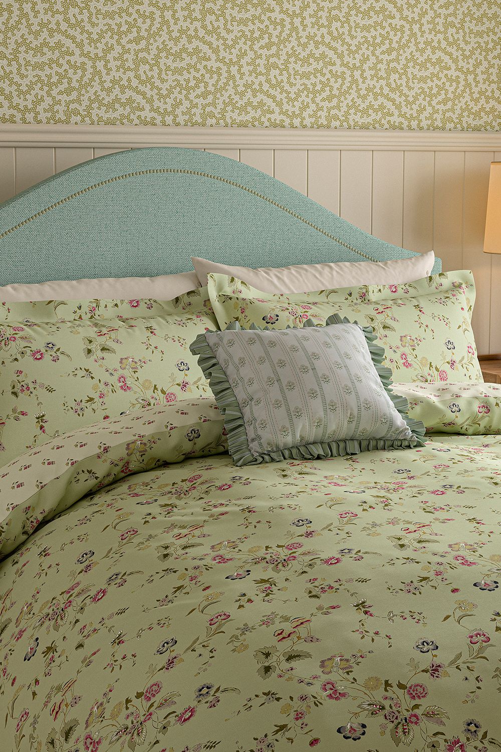 Sanderson Nectar Fields' Cotton Duvet Cover Set