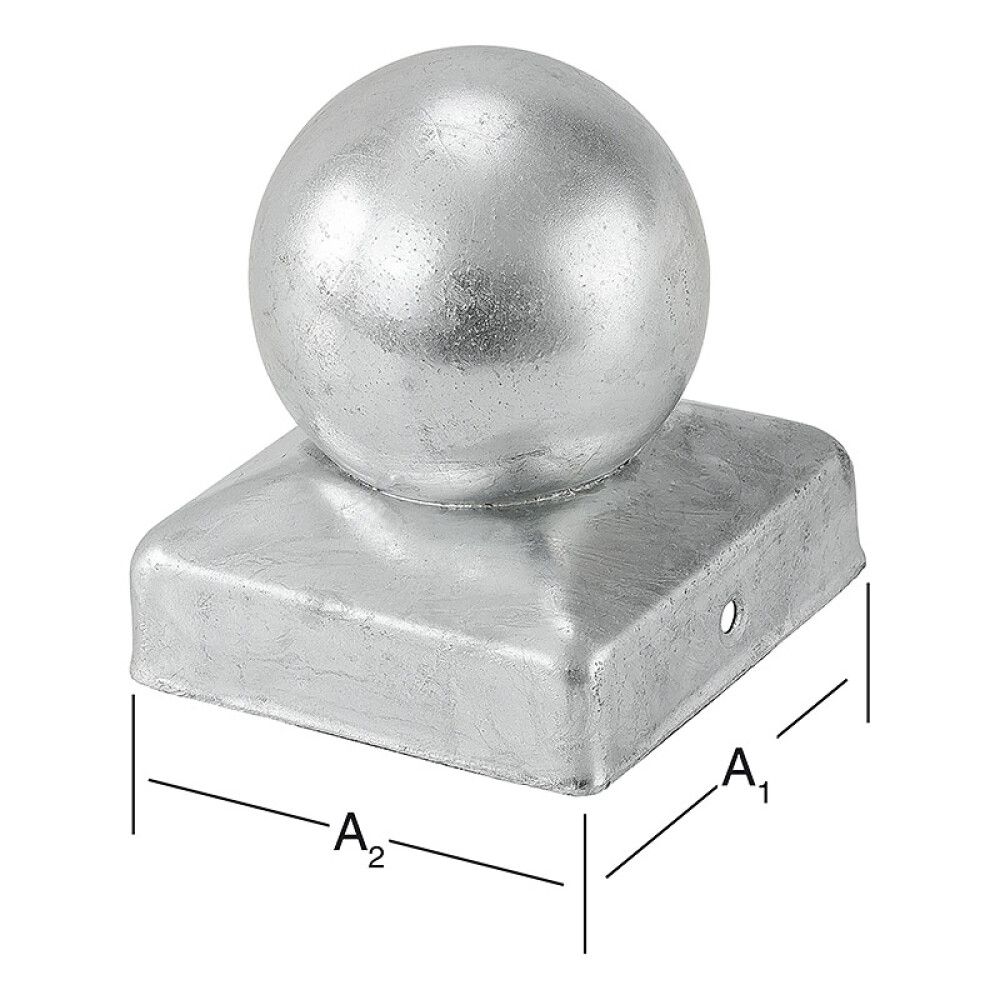 STOLPEHATT VORMANN MED KULE 71X71MM