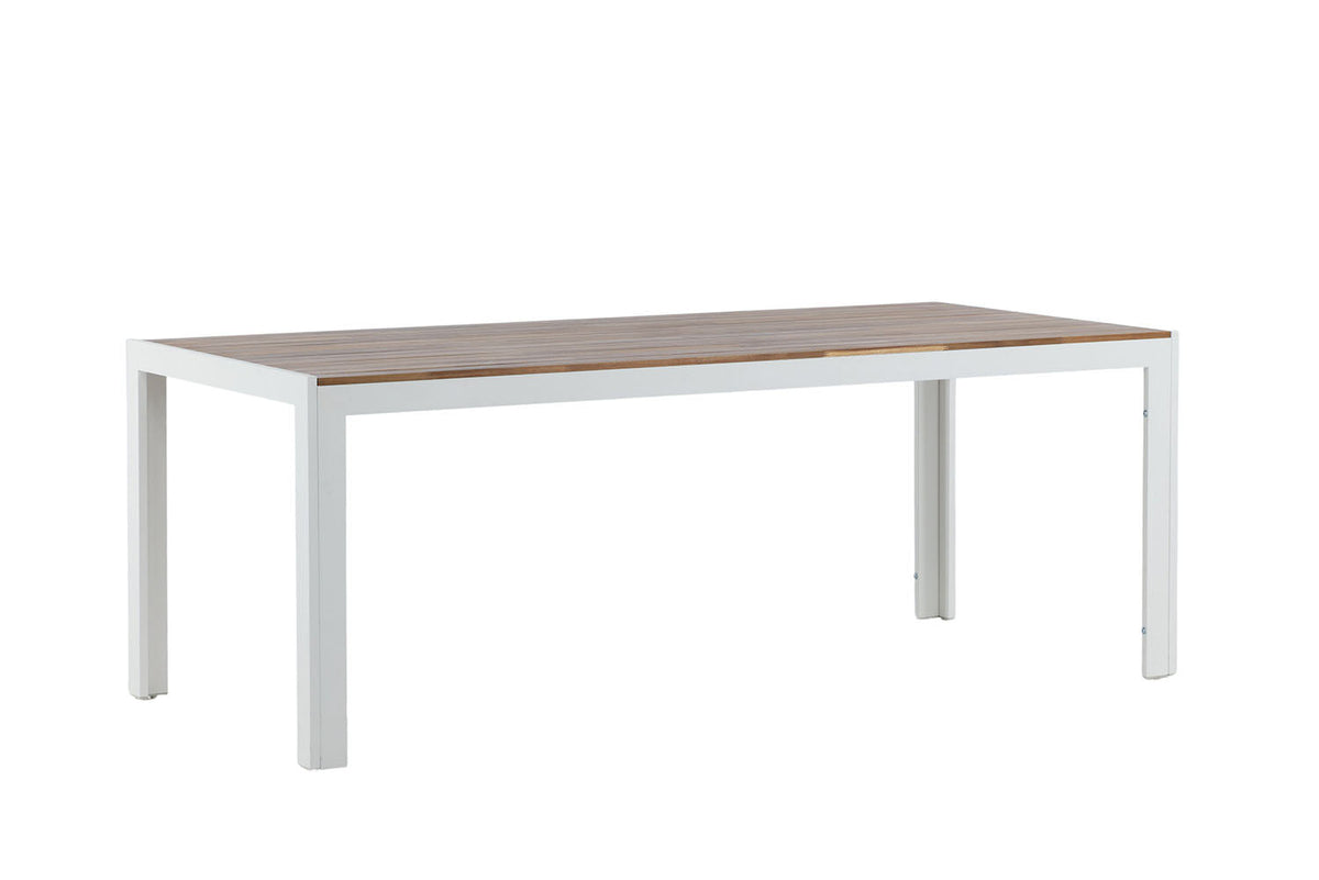 Rebellenclub Rechthoekige Tuintafel Rama - 200 x 100cm - Wit