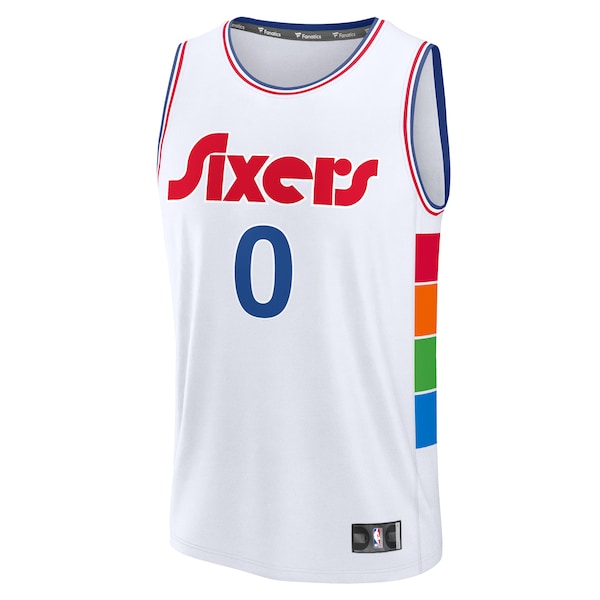 Tyrese Maxey Philadelphia 76ers  2024/25 Fast Break Player Jersey - City Edition - White