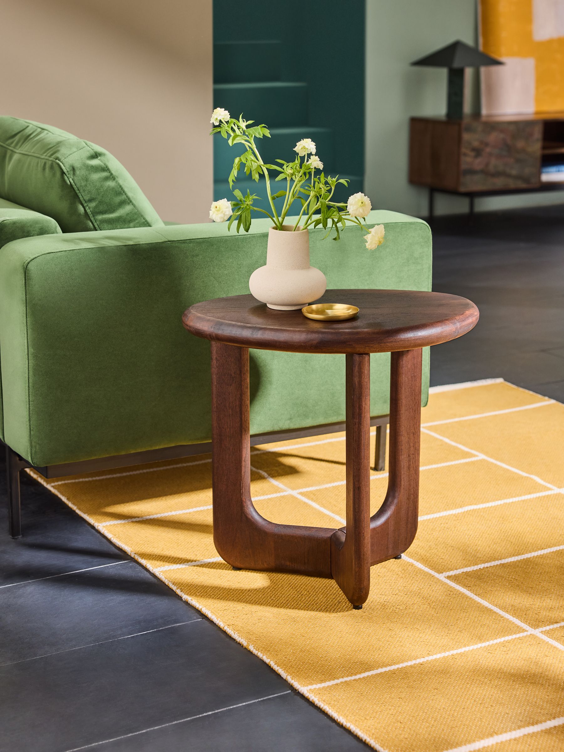 Arlo Side Table in Dark Mango Wood