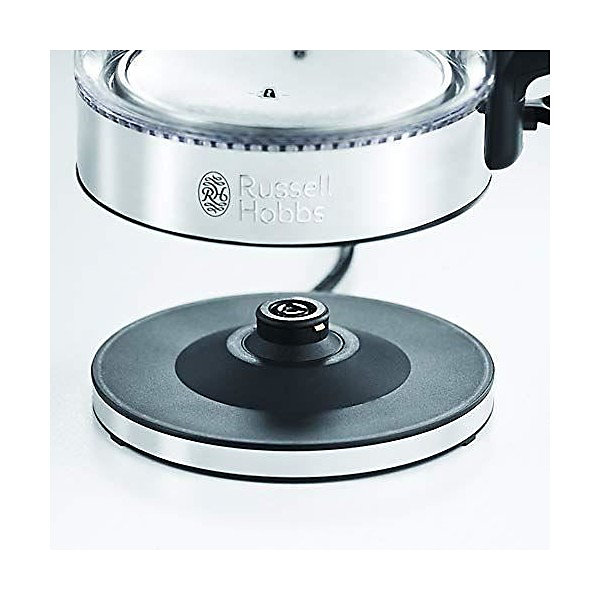 Bouilloire Electriqueen Verre Filtrante 1L Clarity - RUSSELL HOBBS - 20760-57 - Cartouche Filtre a Eau Brita Inclus