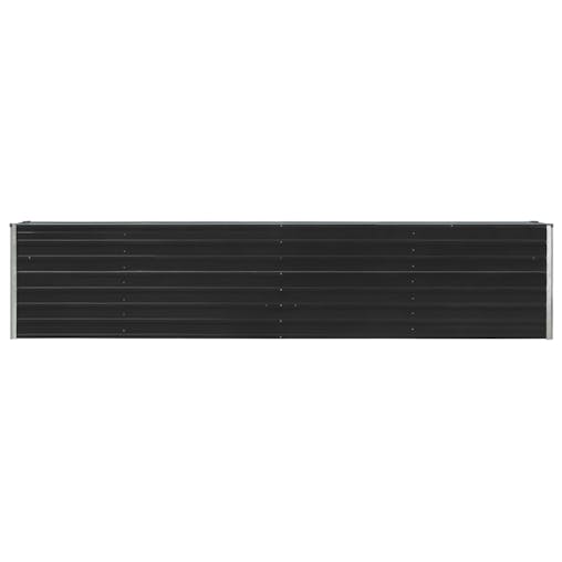 NNEVL Garden Raised Bed Galvanised Steel 320x40x45 cm Anthracite