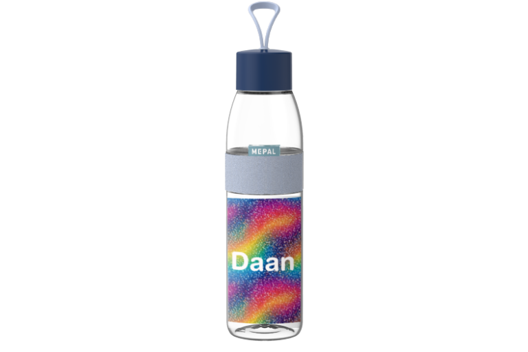 Ontwerp je eigen waterfles Ellipse - Regenboog