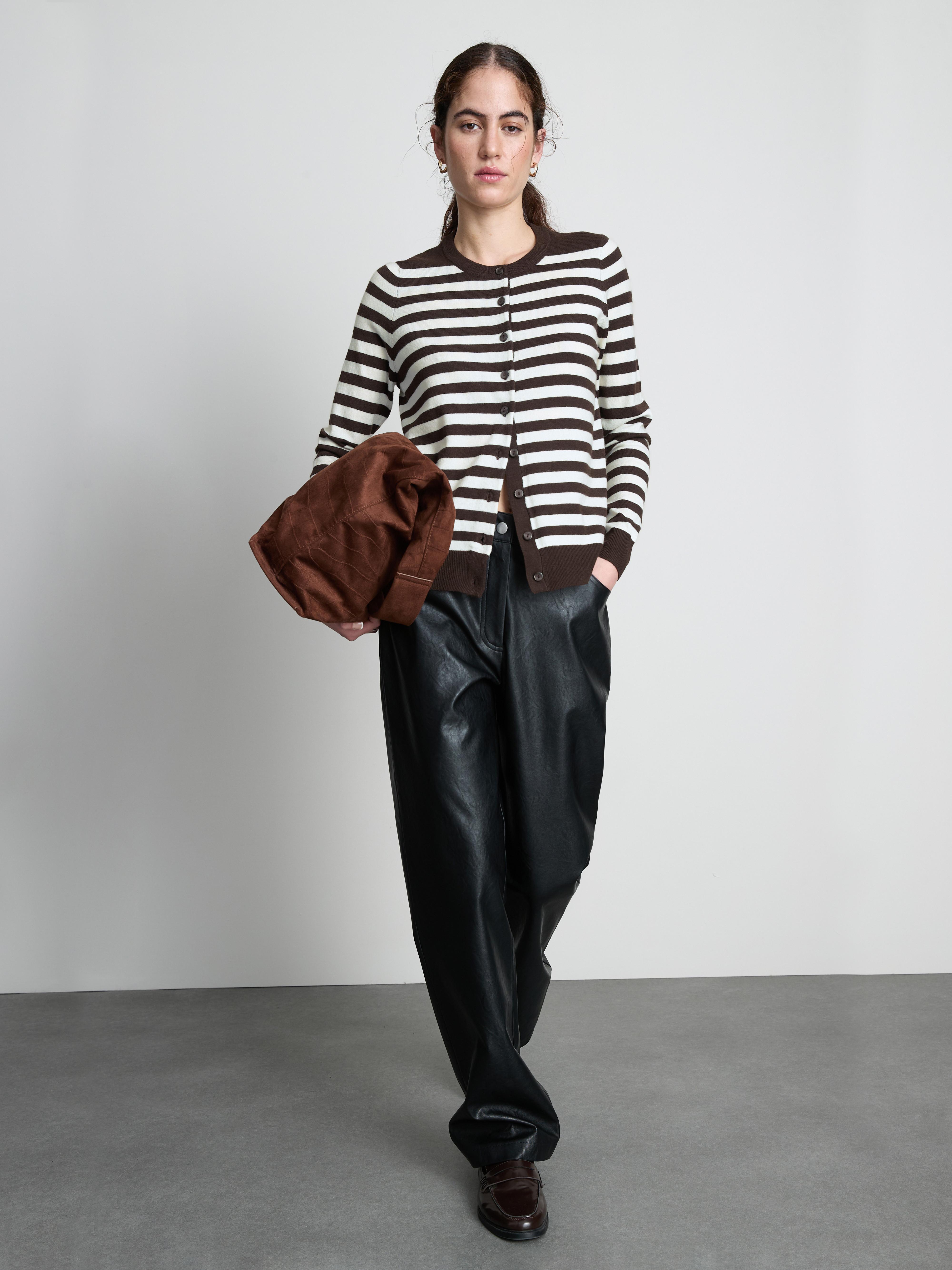 Long Sleeve Crew Neck Cardigan