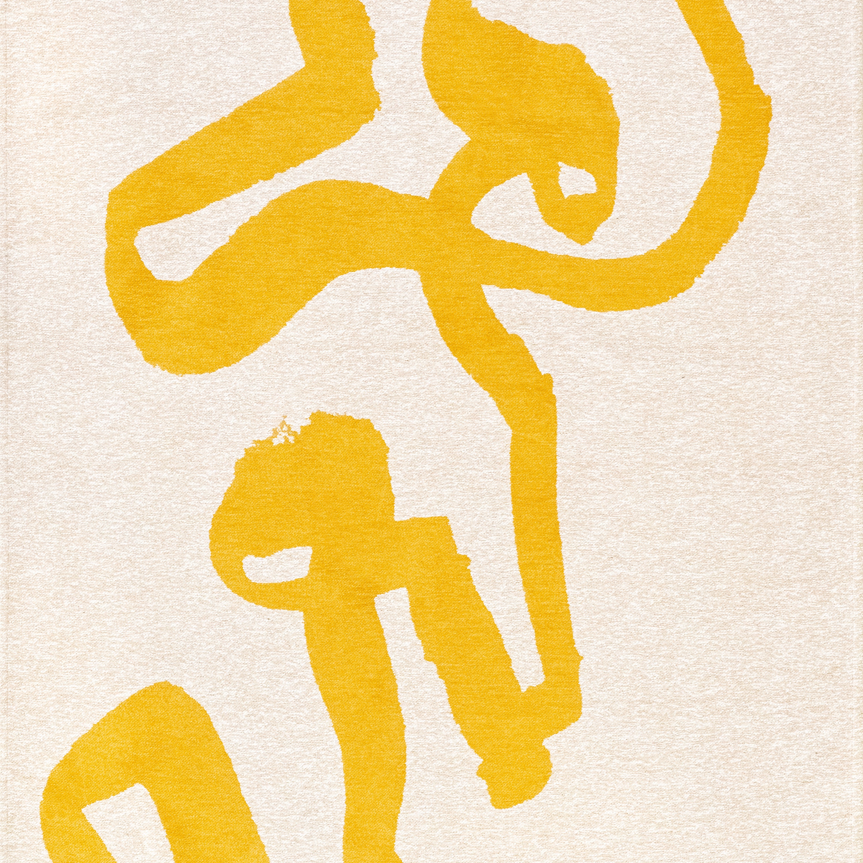 Louis de Poortere Ribbon Vloerkleed Ø 240 cm - Pure Yellow