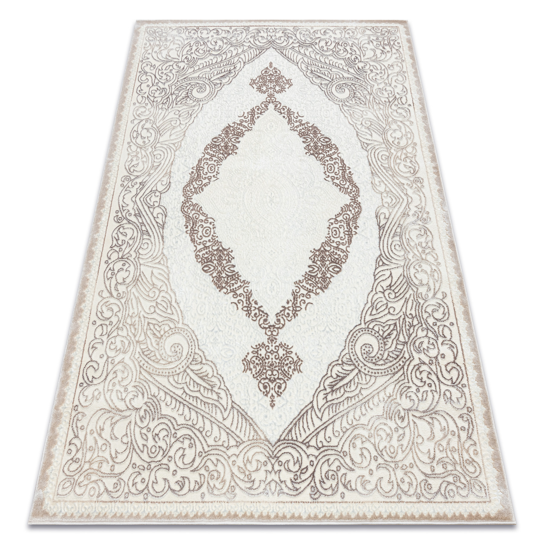 Dywan CORE 8111 Ornament Vintage - Strukturalny, dwa poziomy 120x170 cm