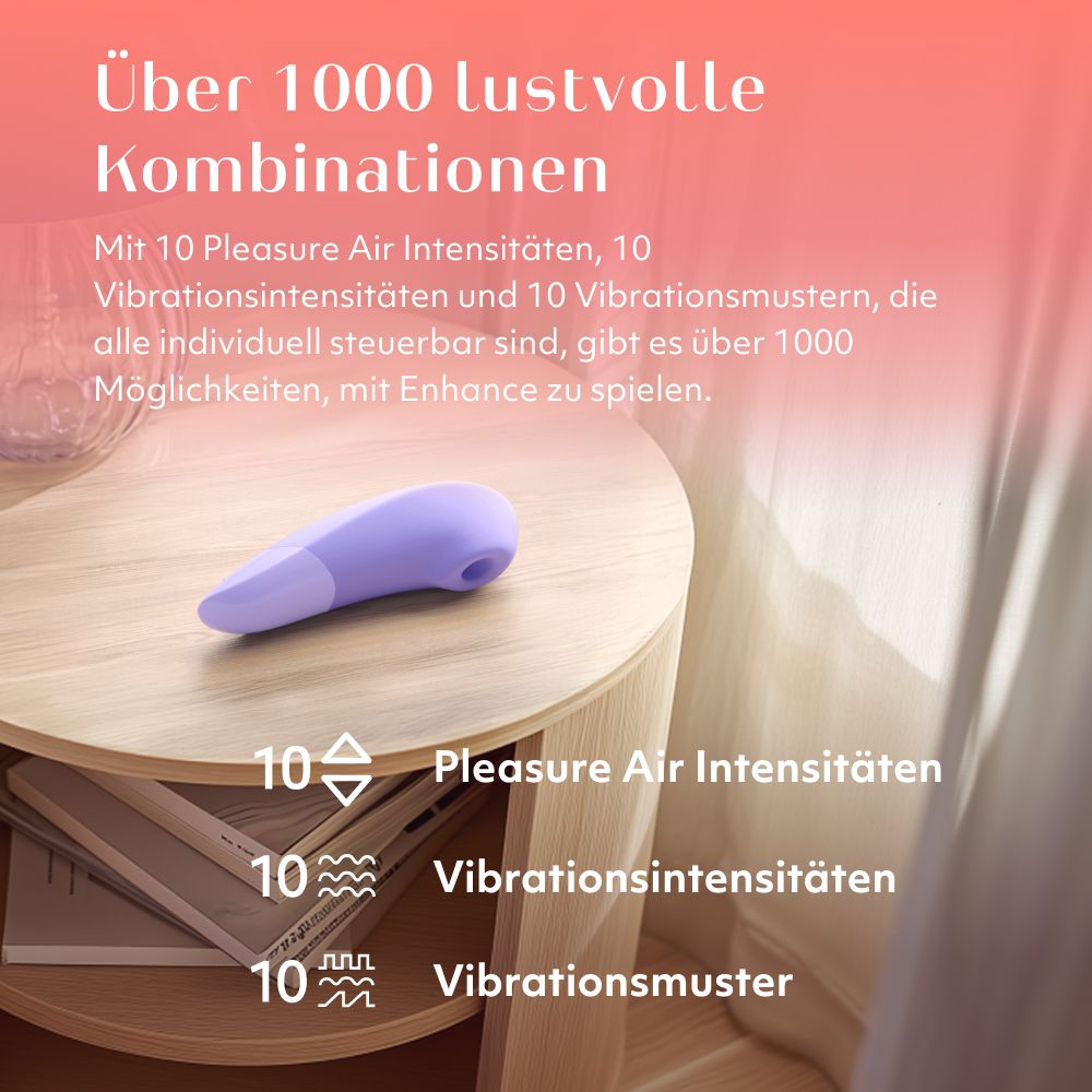 Enhance - 2-in-1-Klitoralstimulator mit Pleasure Air & Vibrationen