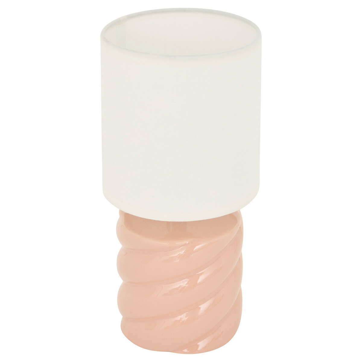 Candeeiro de mesa rosa em cerâmica 17cm