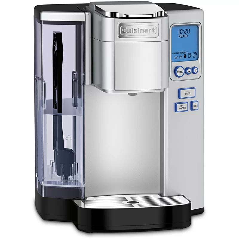Cuisinart SS-10P1 Coffee Maker Single Serve 72-Ounce Reservoir Coffee Machine, Programmable Brewing and Hot Water Dispenser, Stainless Steel