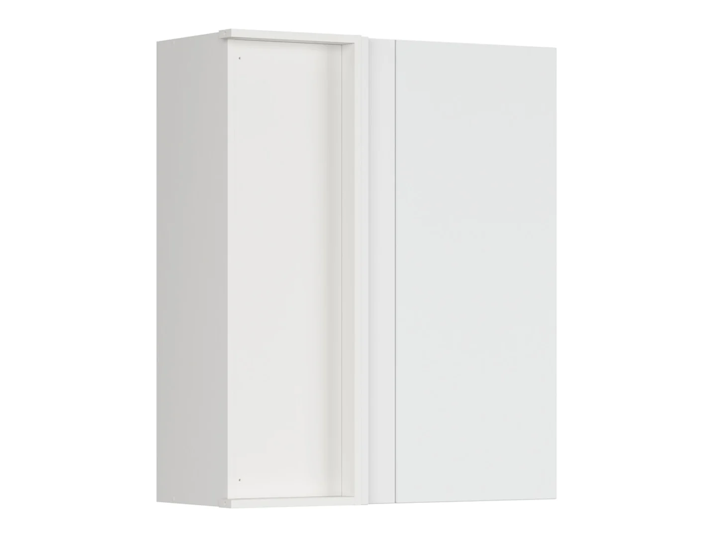Szafka kuchenna górna Top Line 2 80 cm narożna lewa śnieżny super mat zabudowuje naroże 80x95cm