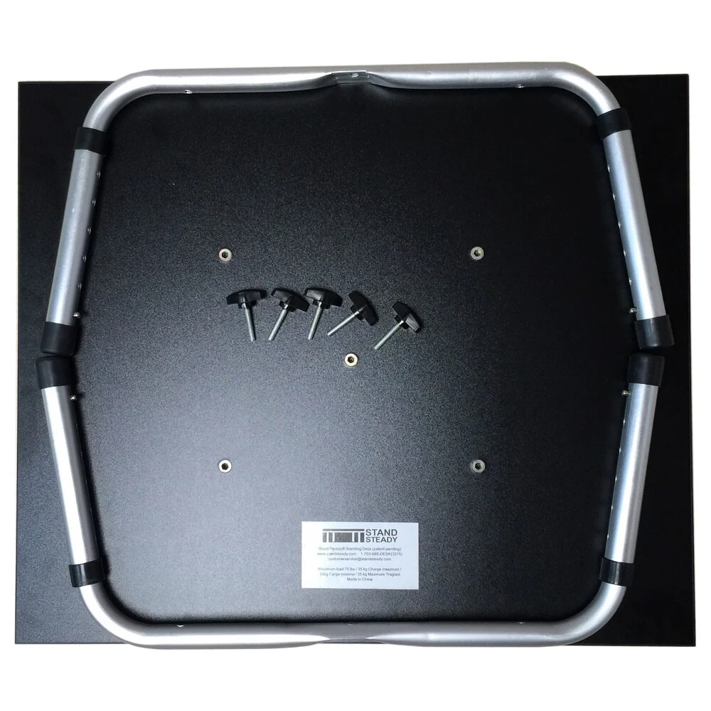 Elementary Kidz Floor Time 'Grow with Me' Black Laminate Particle Board Adjustable Art Desk