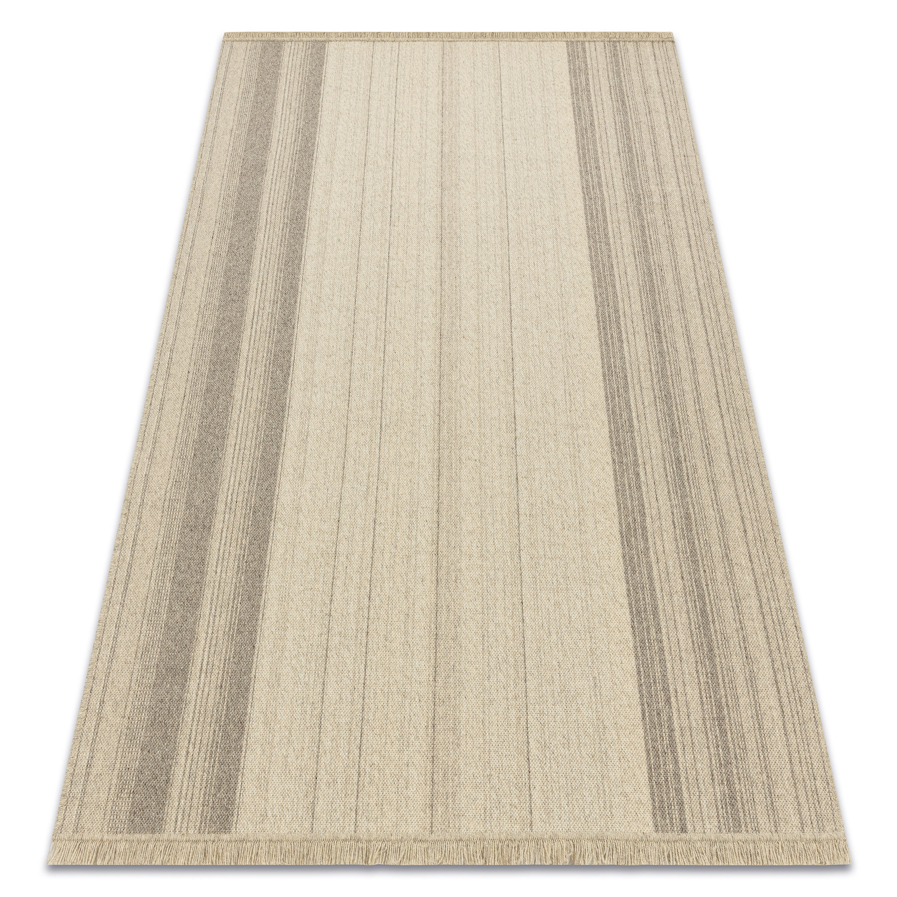 Dywan wełniany VILLA 7796/72800 Paski SIZAL, płaskotkany beż 80x150 cm