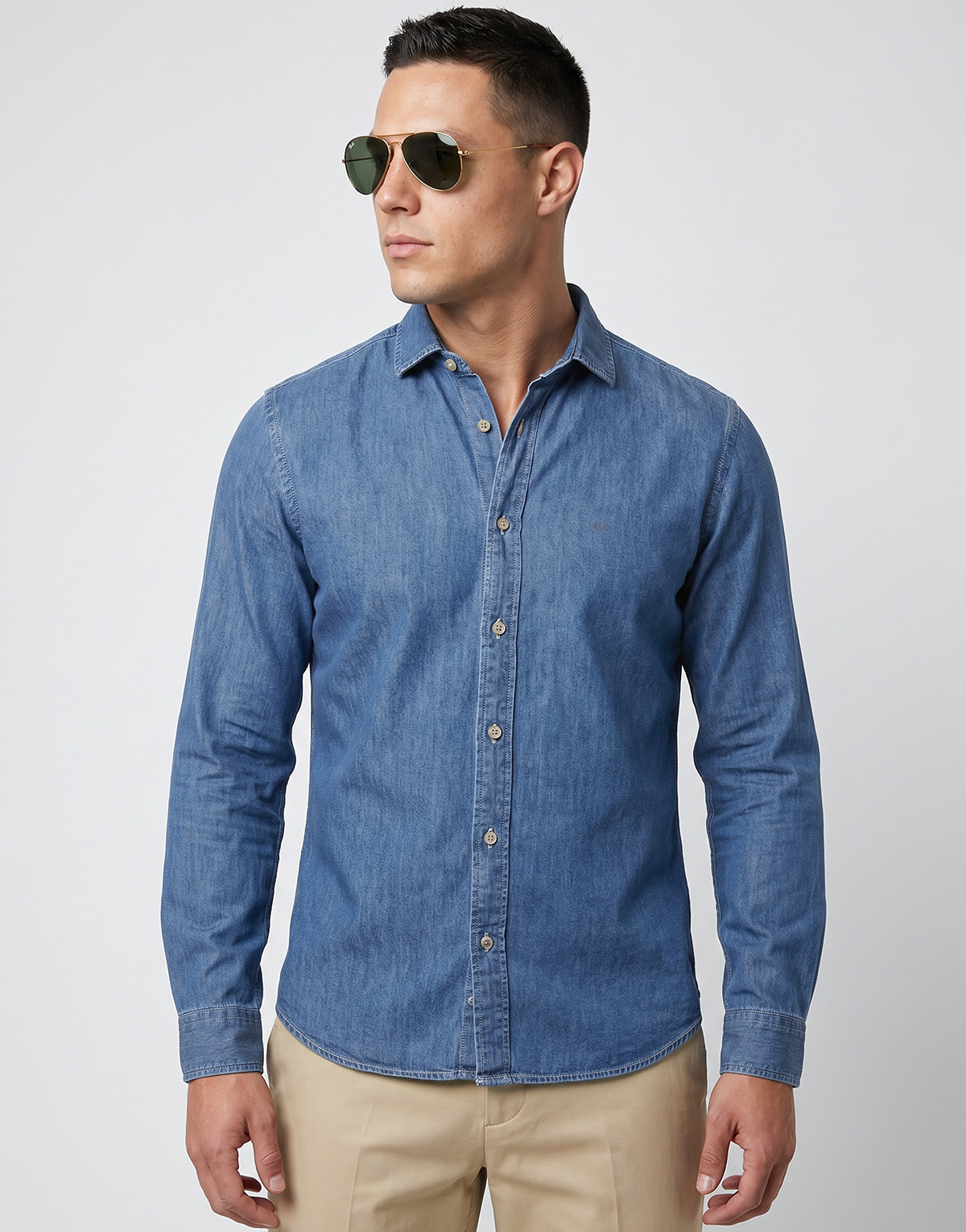 Pepe jeans - ABEL CLASSIC SLIM SHIRT - Blue