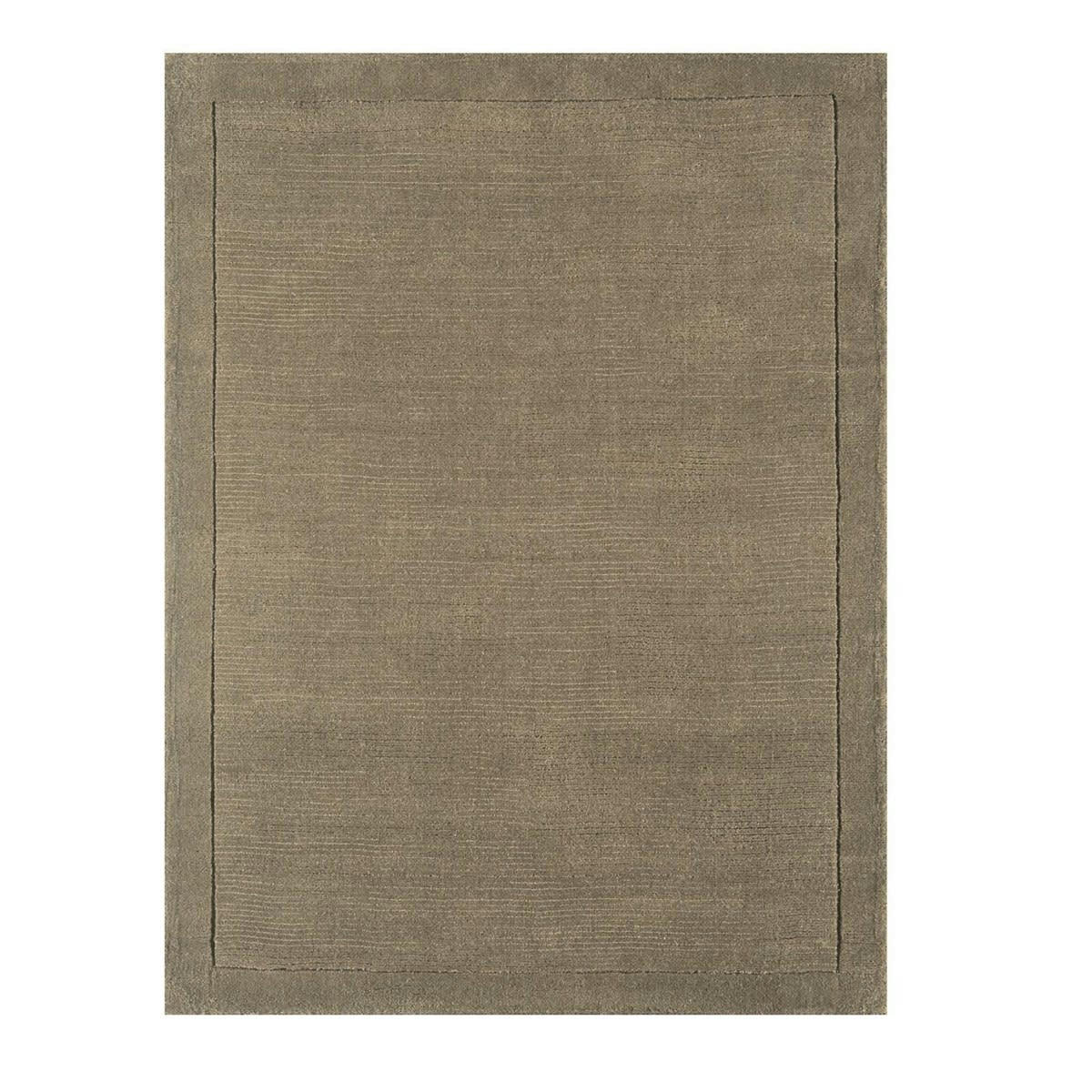 CANDY - Tapis tufté main en Laine Taupe 60x120 cm