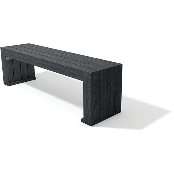 Bank, 3-Sitzer, BxHxT: 150 x 45 x 40 cm, grau