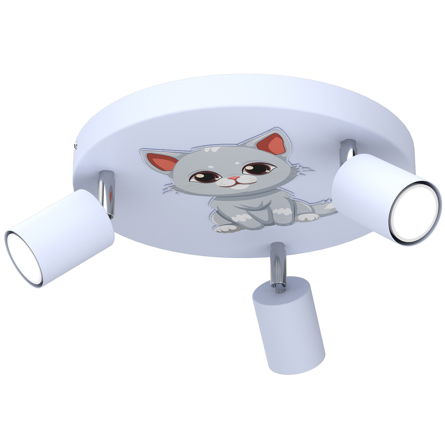 Lampa sufitowa niebiesko-szara-różowa Fun 3xGU10x8W Luminex