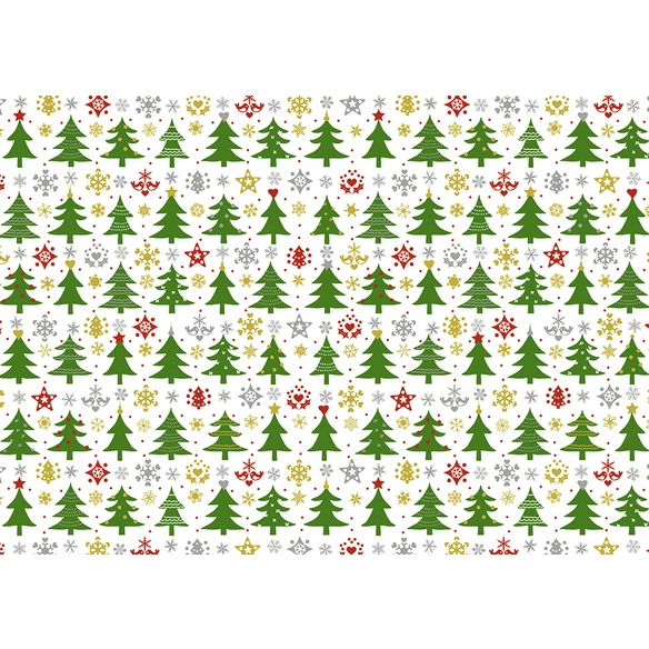 Geschenkpapier Glitzerwald, 2m x 70 cm
