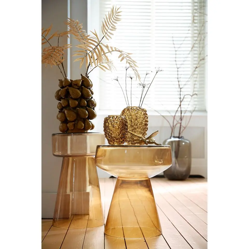 Bijzettafel Dakwa - Geel - &Oslash;37cm