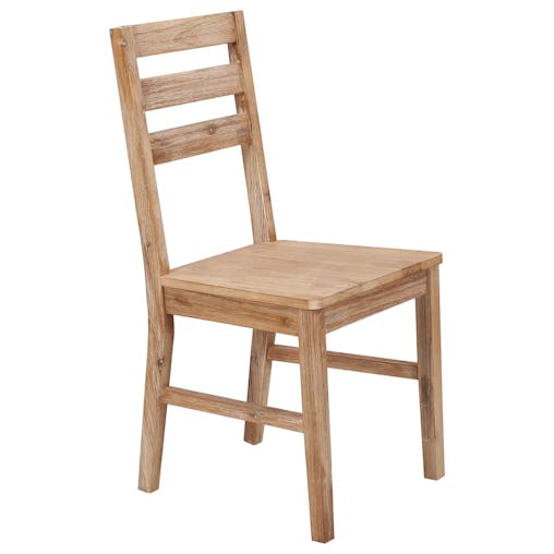 NNEVL Dining Chairs 6 pcs Solid Acacia Wood