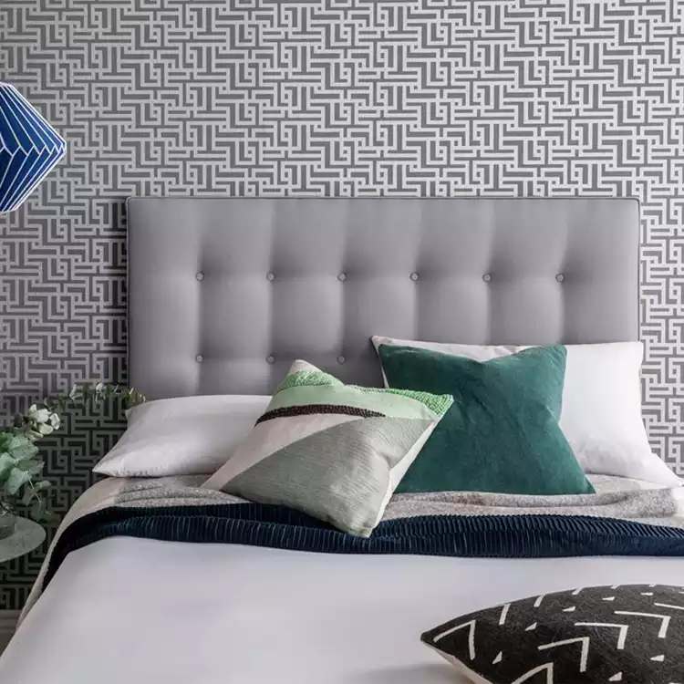 Silentnight Alaro Small Double Headboard - Soft Grey