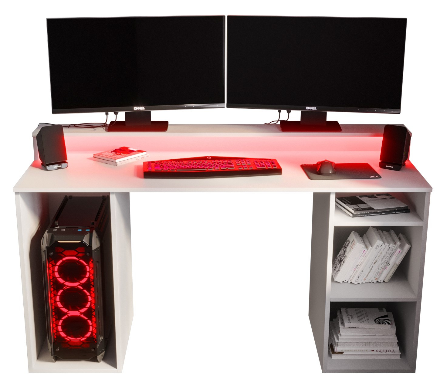 Biurko GAMER 1 - biały szer. 138 cm