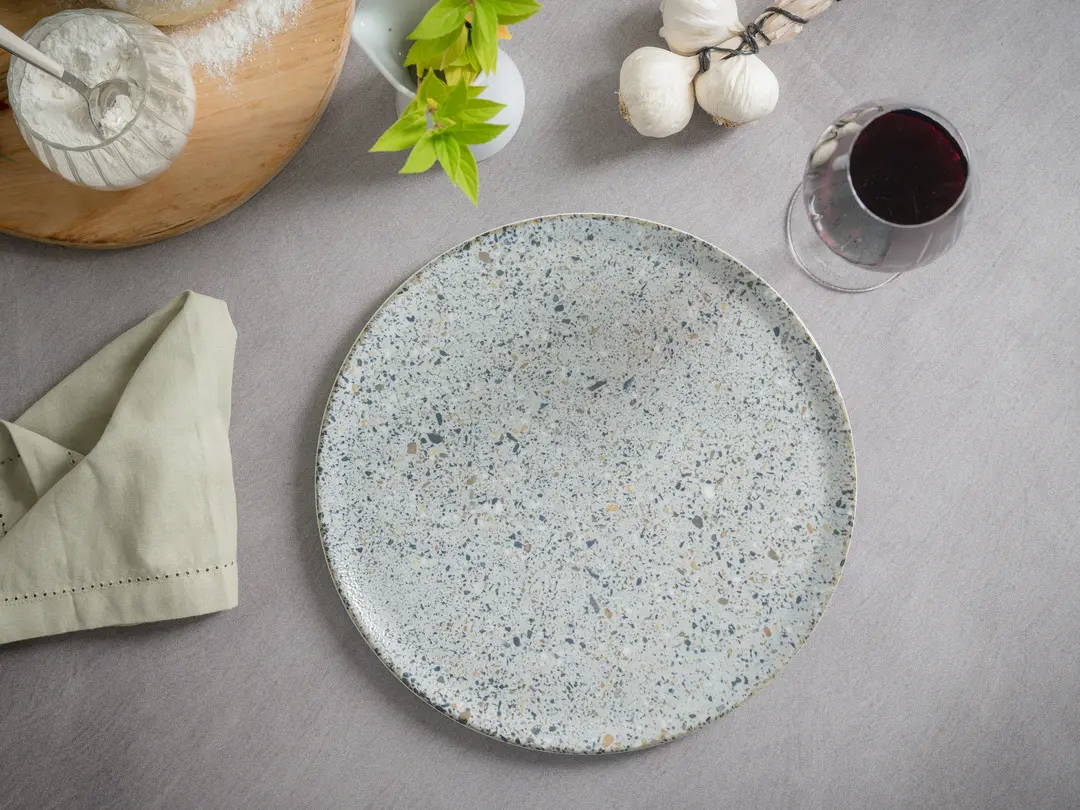 Pizzateller 4er-Set Stone Collection