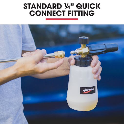 NNEMB Soap Foam Snow Cannon with 1L Bottle, Works with Petrol and some Electric Pressure Washers