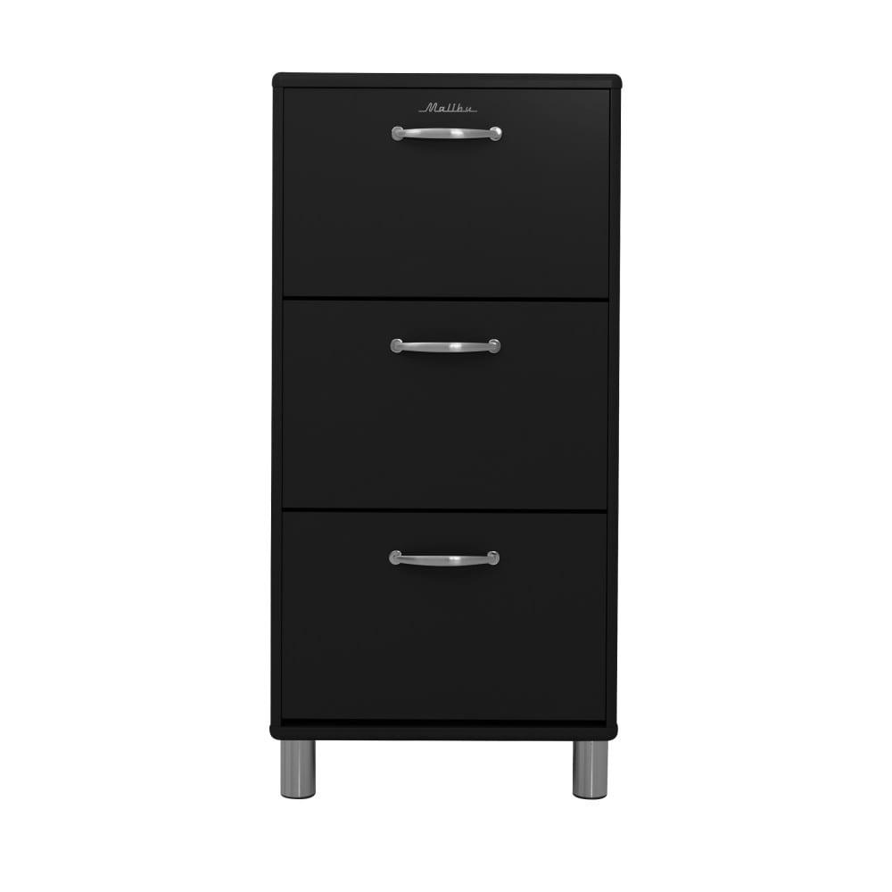 MALIBU - Meuble à chaussures L58cm noir