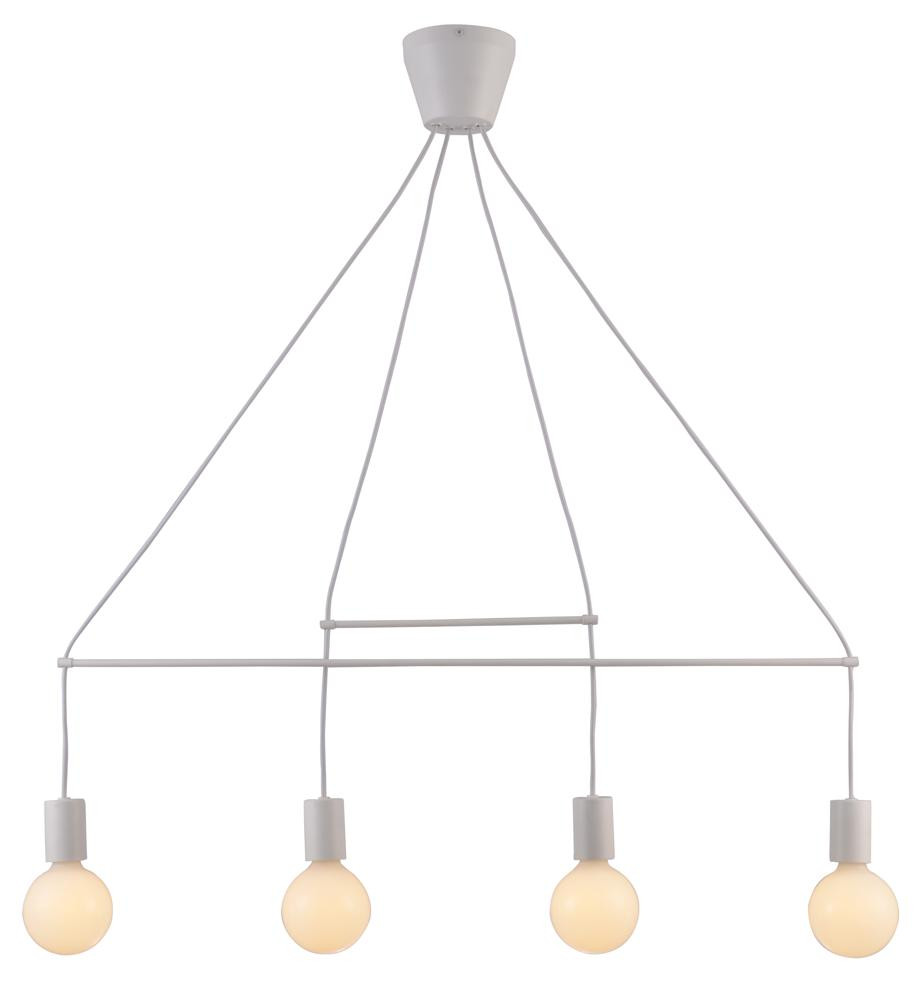 Lampa wisząca ALTO 4x40w e27 biały matowy