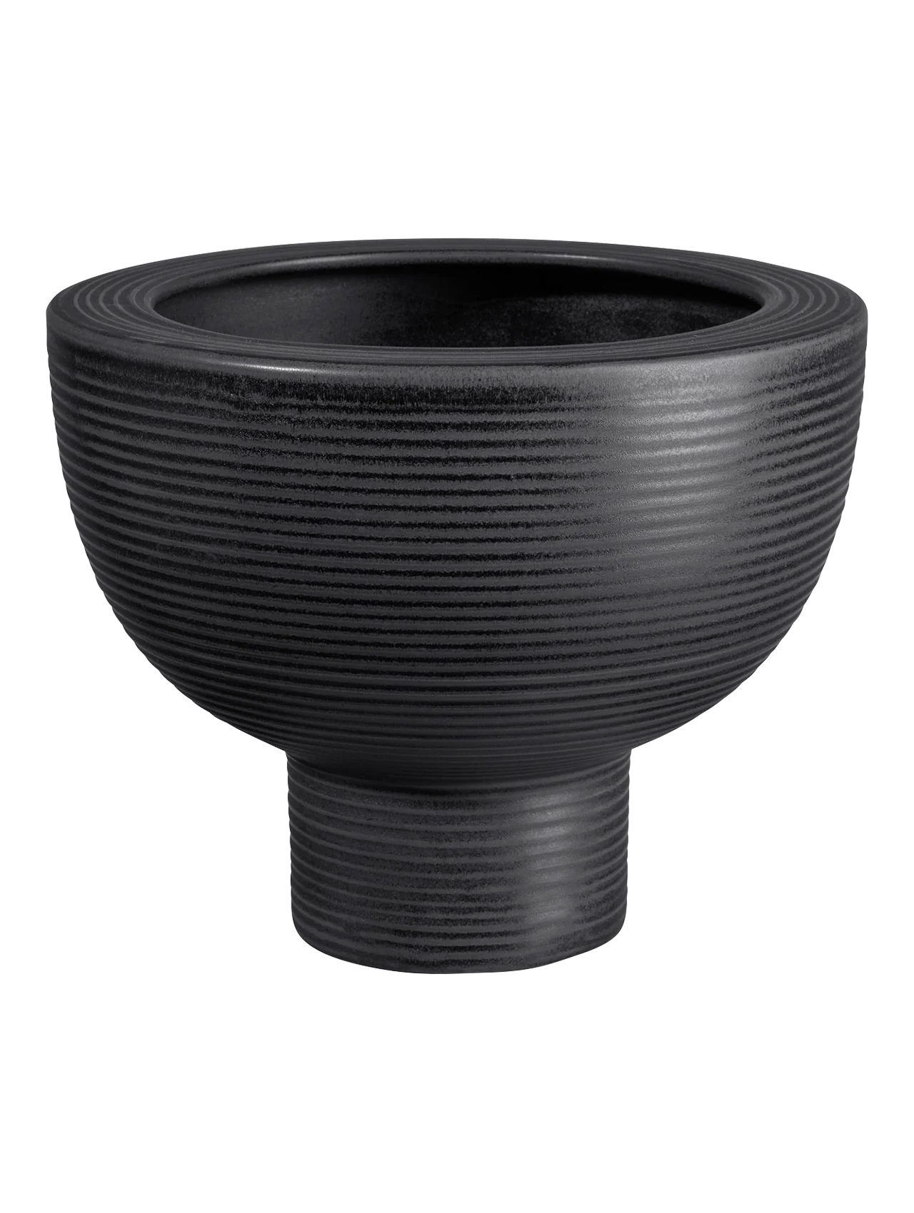 übertopf auf fuß, black