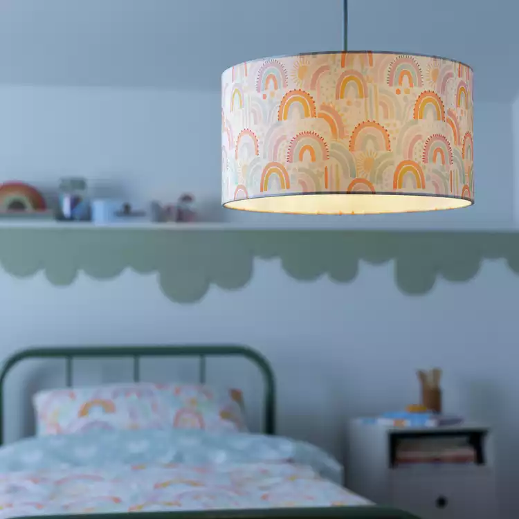 Habitat Kids Rainbow Printed Lampshade - 35cm