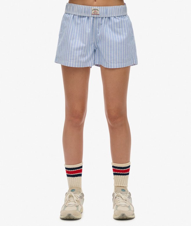 Organic Cotton Stripe Elasticated Shorts