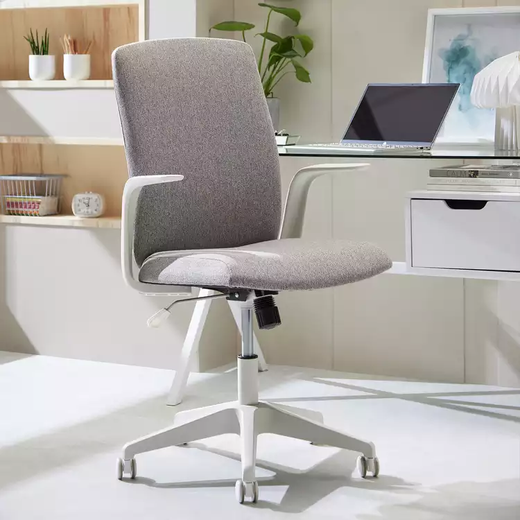 Habitat Hallie Fabric Manager Office Chair - Grey
