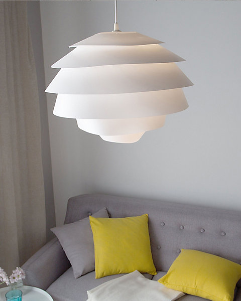 Lampe suspensionenmatériaux synthétiques blanc CONGO
