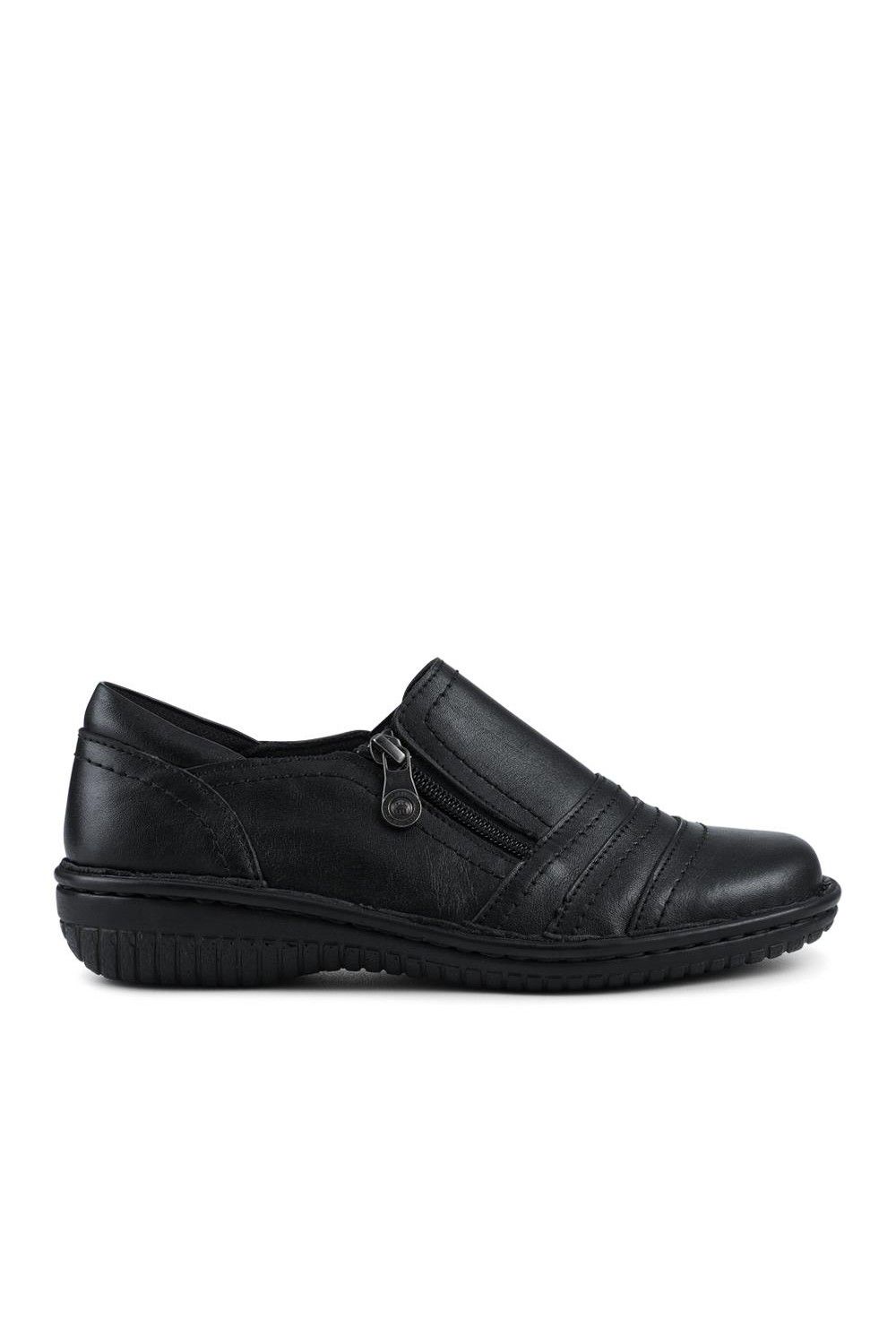 Pavers Loretta Wide Fit Leather Handmade Slip-Ons