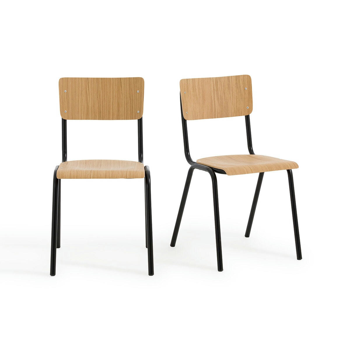 Les 2 chaises d'écolier empilables, Hiba