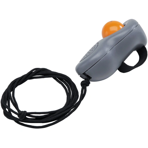 Clicker, für Hunde, Kunststoff, orange