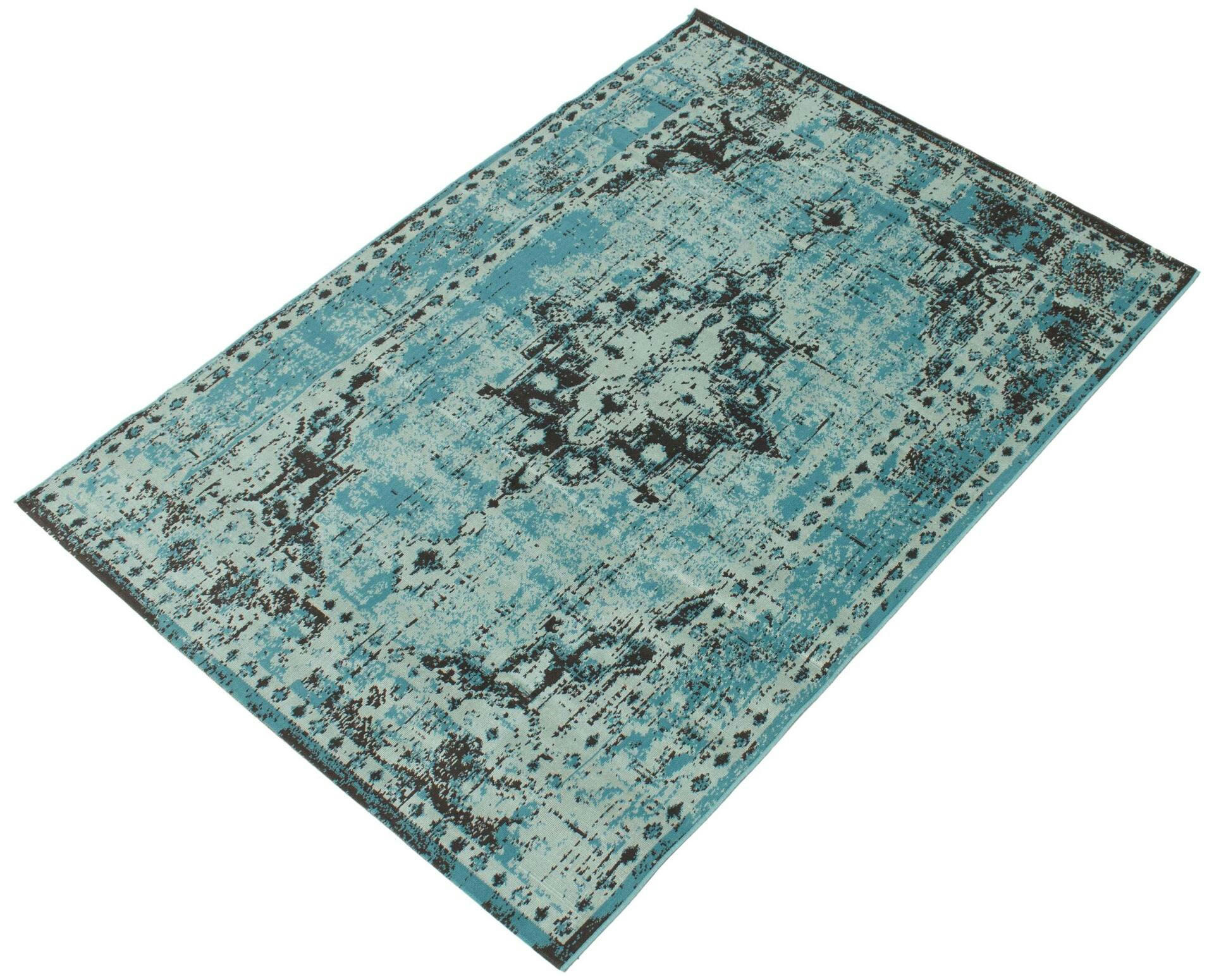 ECARPET Isabella Indoor Area Rug, Aqua, Assorted Sizes