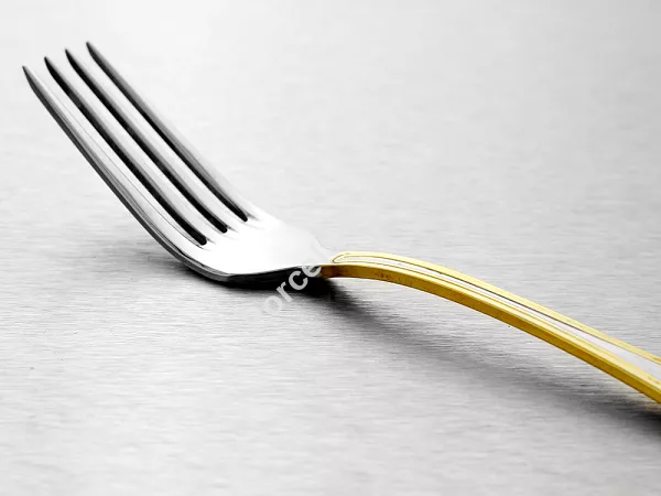 Komplet sztućców 24 cz. na 6 osób Hisar - Avsa Gold (3.0/2.5 mm) złocone