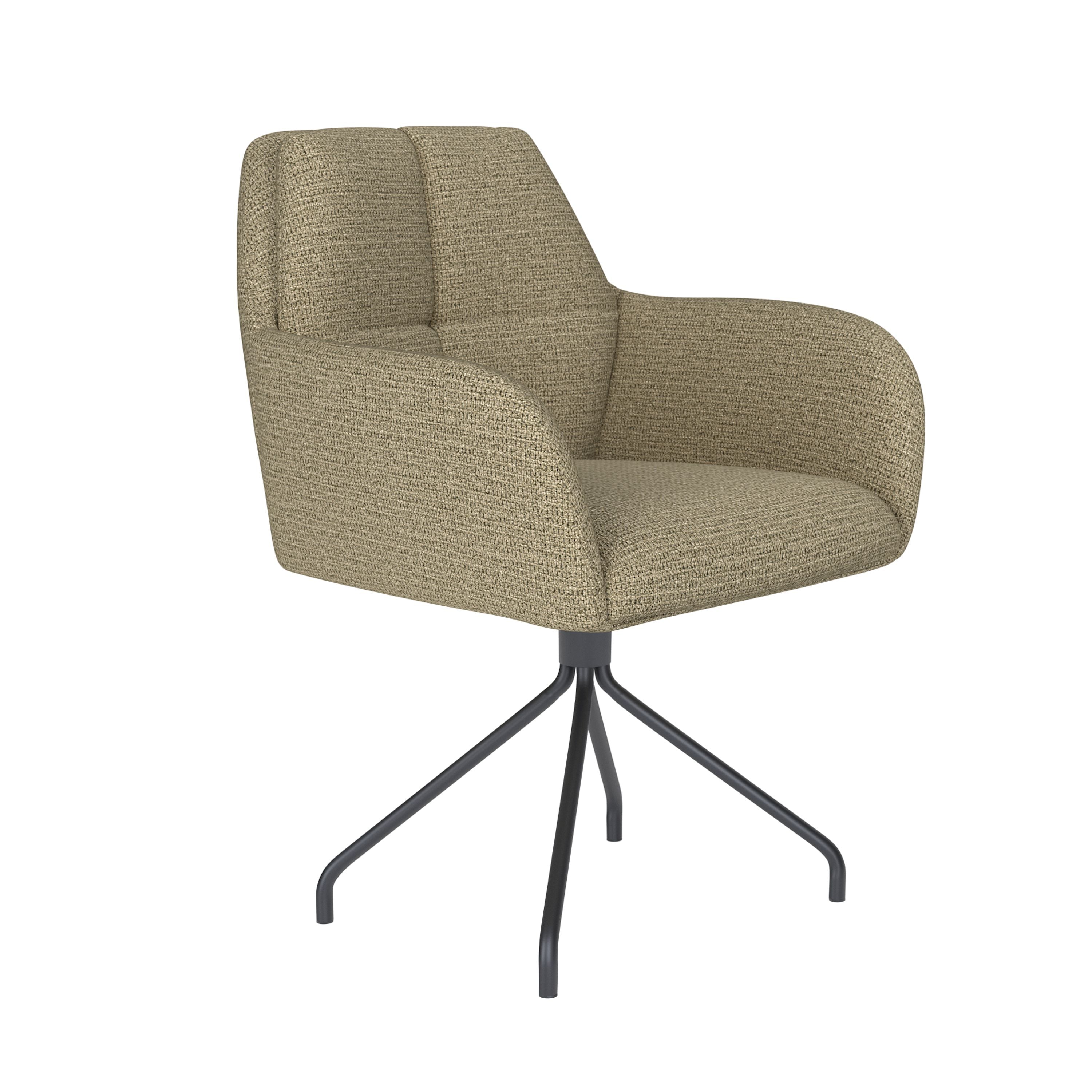 Housecraft Living Pete Eetkamerstoel Draaibaar Metaal Spider Pistache groen