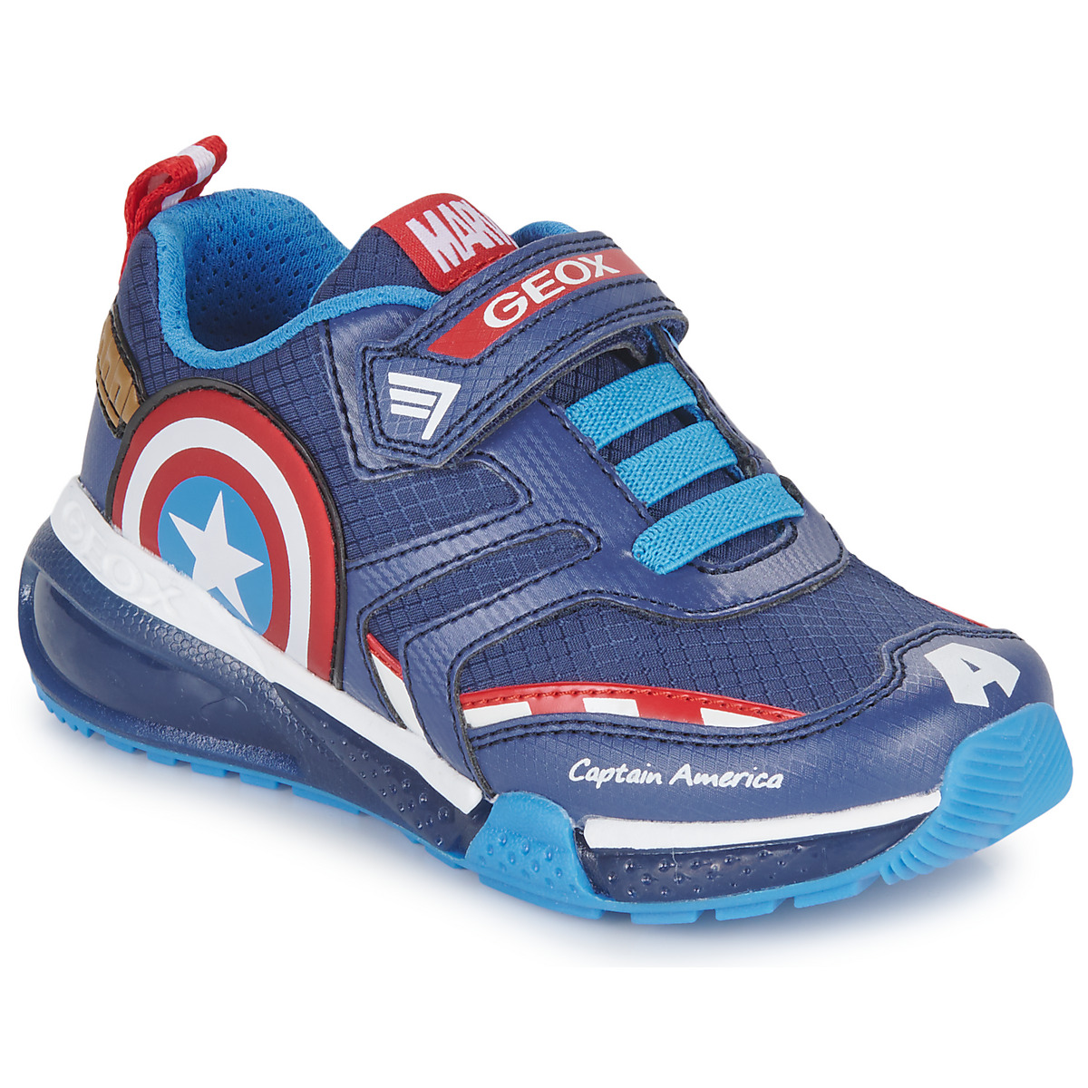 Geox - J BAYONYC BOY C - Blue / Red