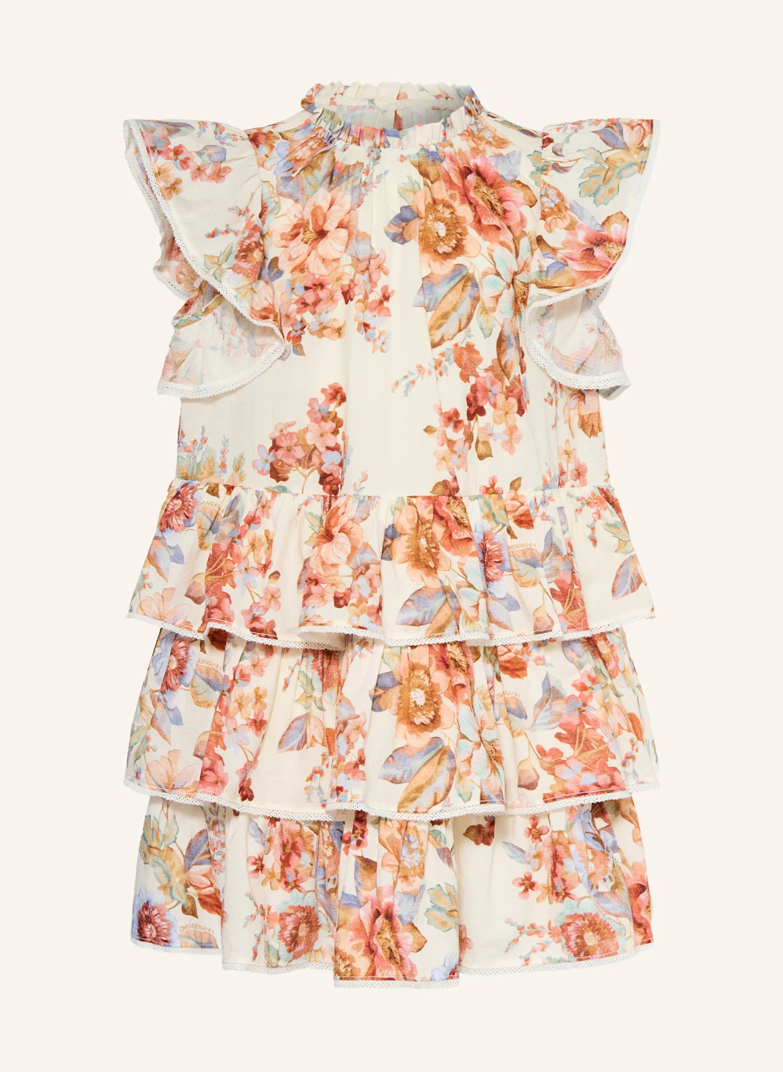 ZIMMERMANN Kleid AWAKEN mit Rüschen