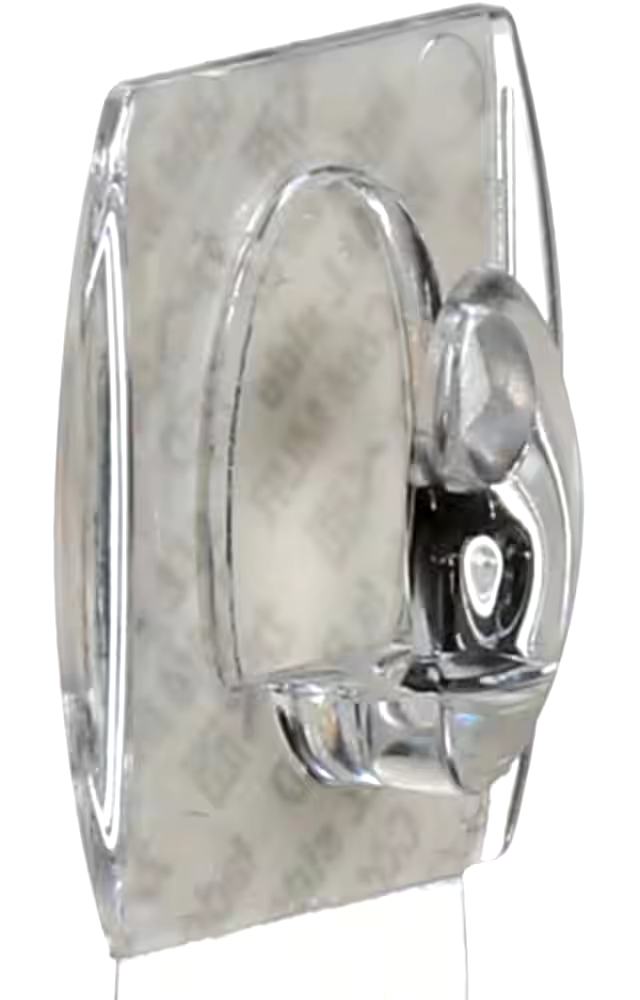 Command Mini Clear Hooks and Strips, For Variety Surfaces, 0.5-lb Capacity