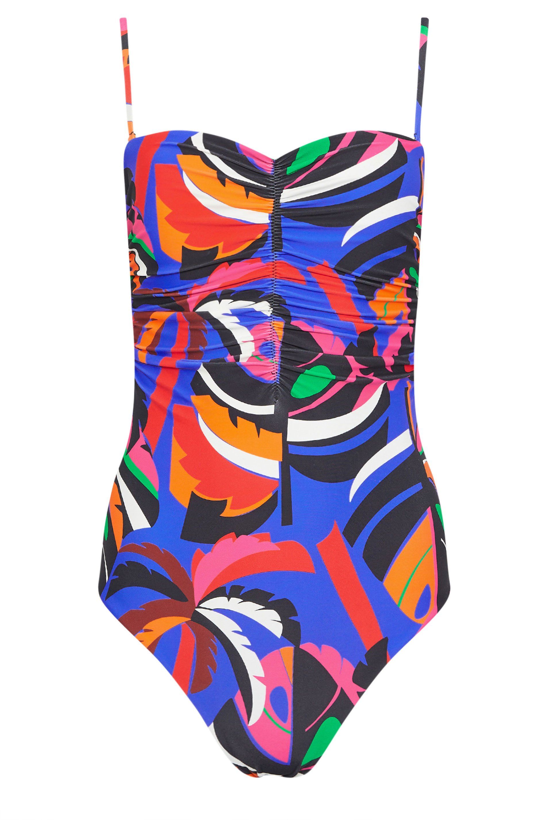 Star by Julien Macdonald Abstract Print Tummy Control Swimsuit