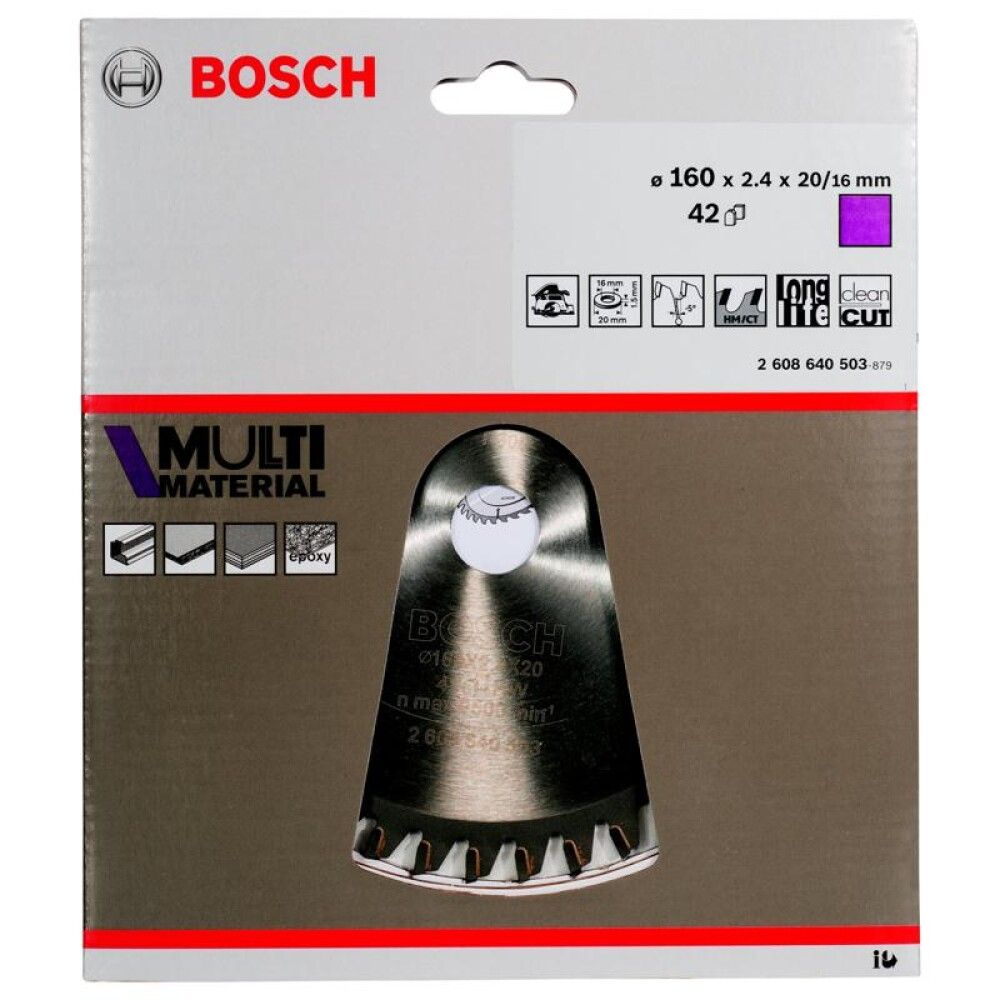 SIRKELSAGBLAD BOSCH 160X20/16MM MULTIMATER
