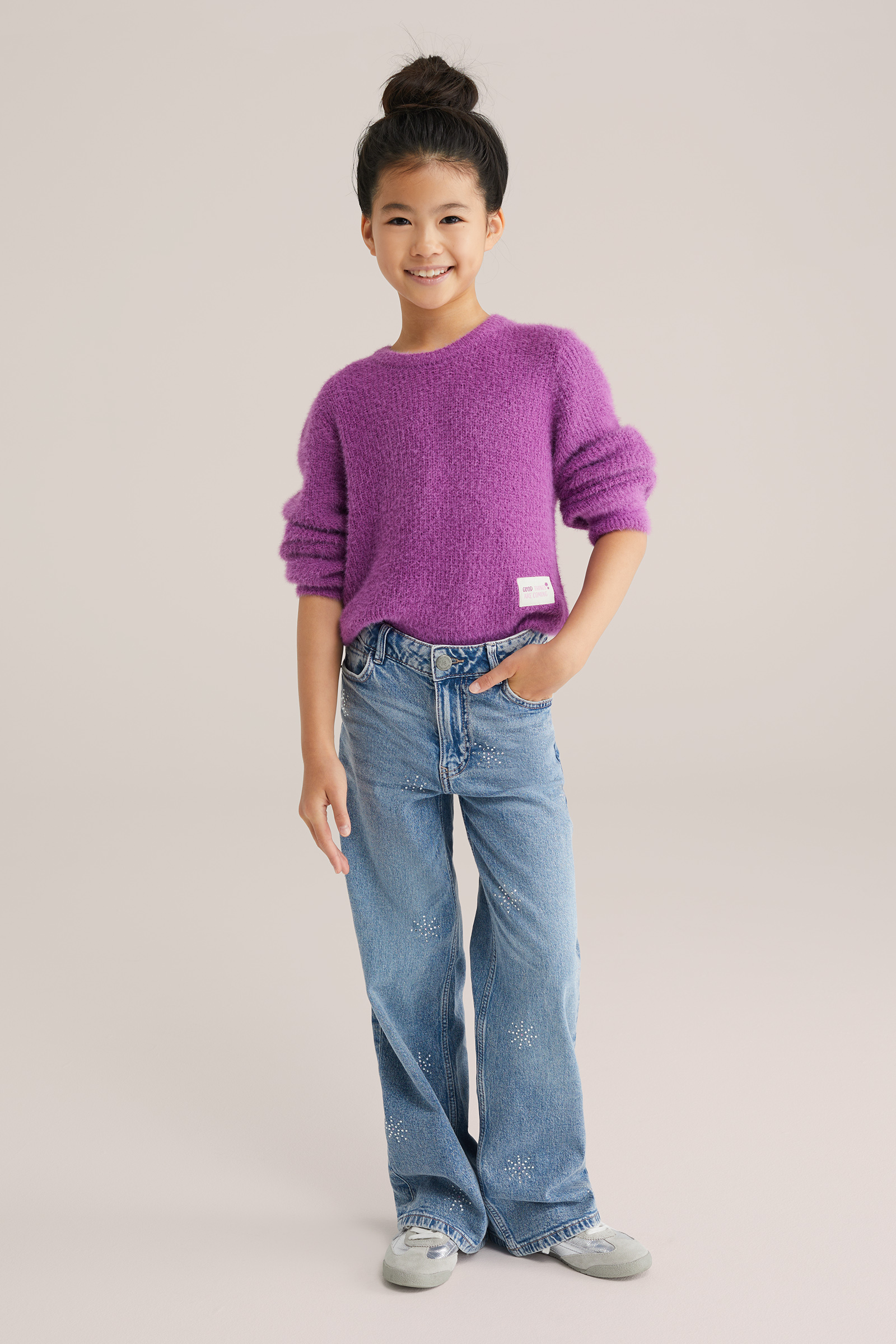 Meisjes trui met structuur