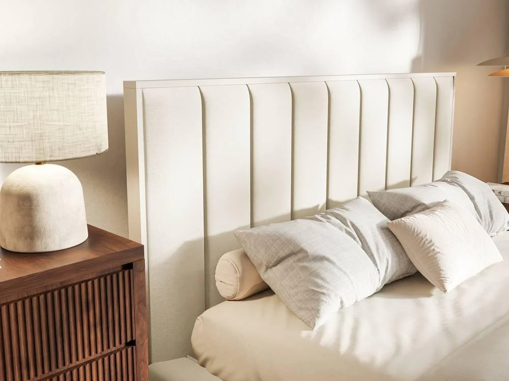 Bedframe Taavi fluweel met opbergruimte en verlichting 160 x 200 cm