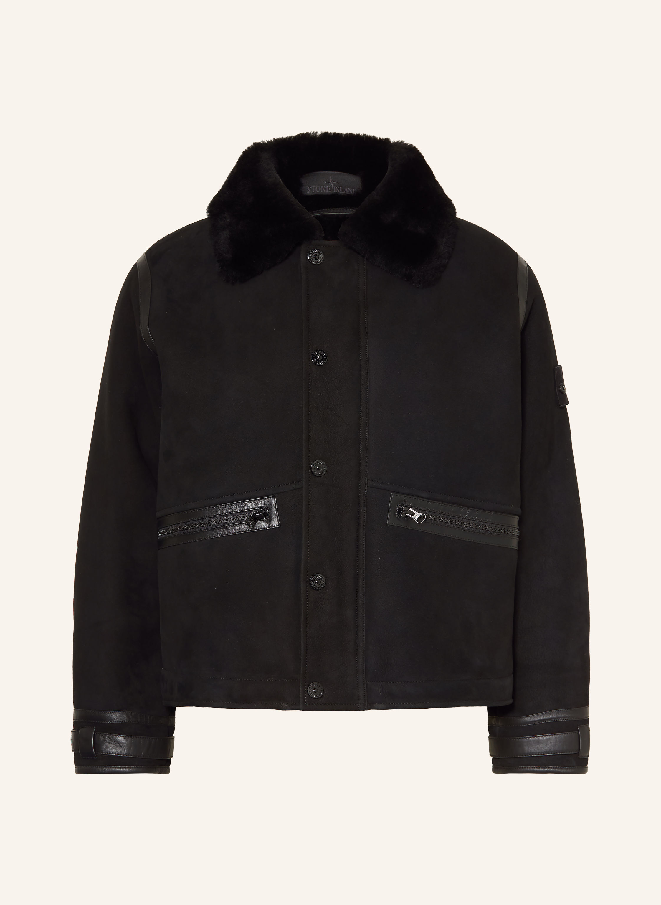 STONE ISLAND Lederjacke GHOST