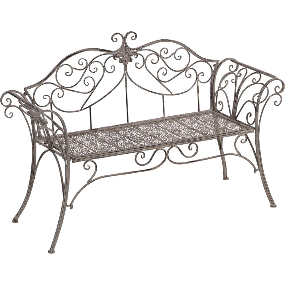 Lesli Living loveseat Viva la Vida - grijs - 133x47x90cm